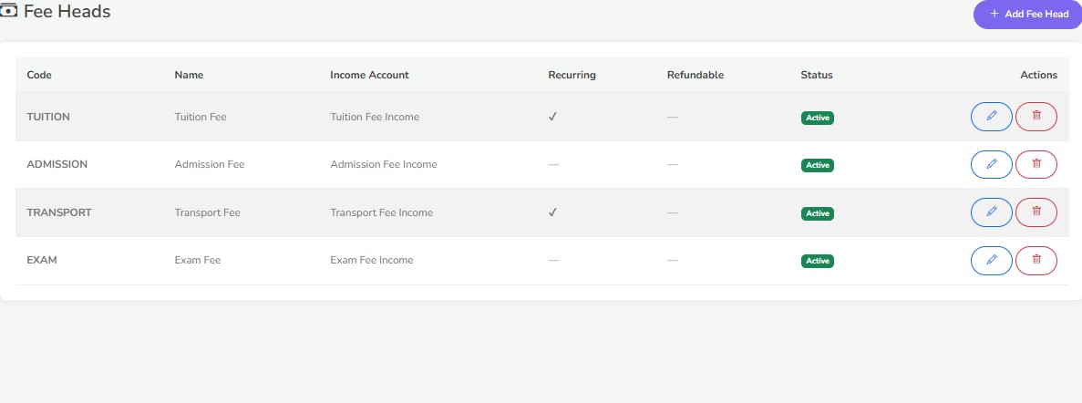 SchoolERP Accounting